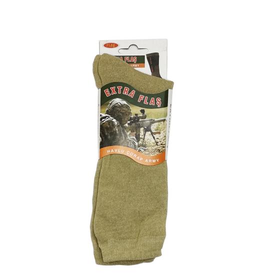 Nano Renk Asker kışlık havlu Çorap